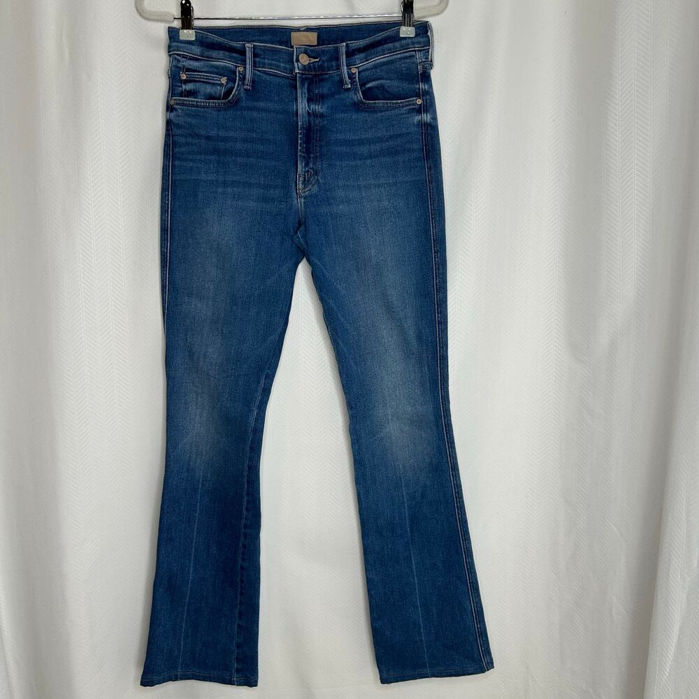Mother The Double Insider Heel blue jeans 30” straight leg